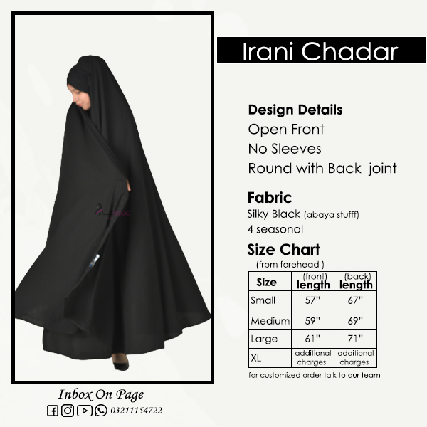 Irani Chadar - Black